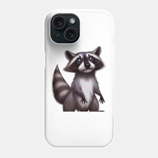 Cute Raccoon Drawing Phone Case