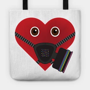 Masked Heart - Half Respirator Tote