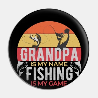 Grandpa Fishing Pin