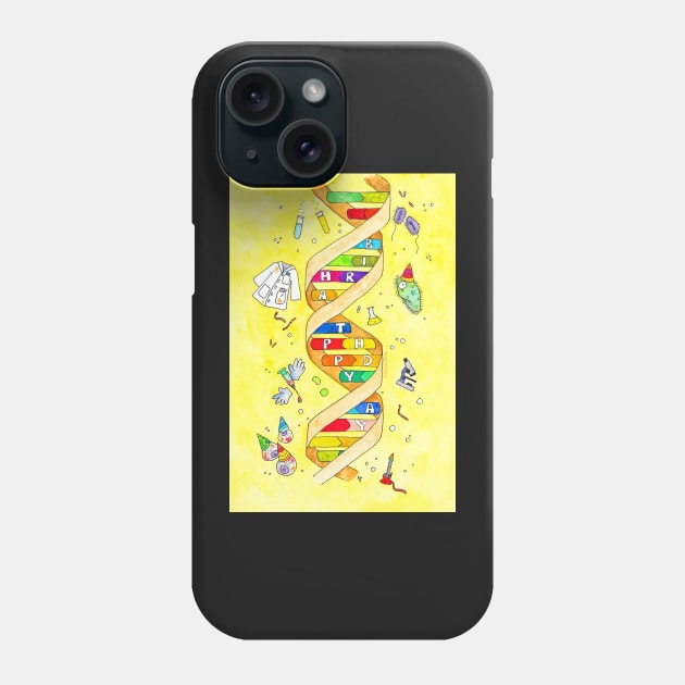 Happy Birthday card for science nerds Phone Case by nicolejanes