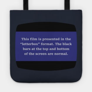 VHS Letterbox Format Tote