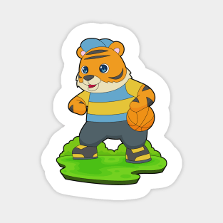 Tiger Basketball player Basketball Magnet