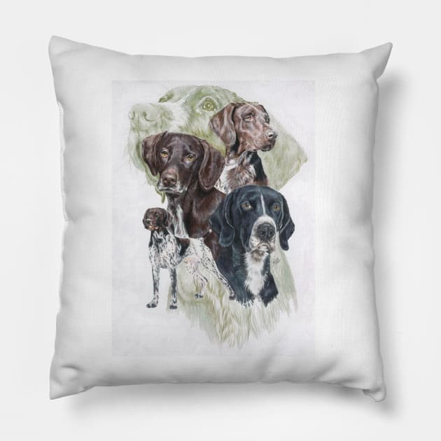 German Short-haired Pointer Pillow by BarbBarcikKeith