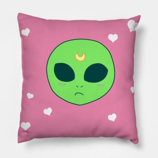 I Love You - Alien Face Pillow