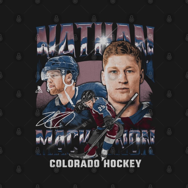 Nathan MacKinnon Colorado Vintage by ClarityMacaws