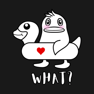 Funny White Duck T-Shirt