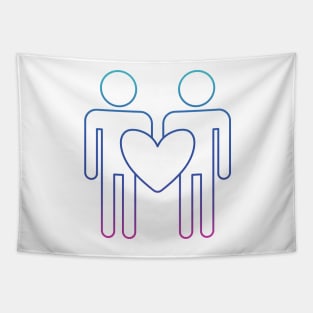 Loving Couple Design Tapestry