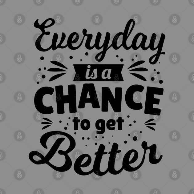 Everyday is a chance to get better by Treshr