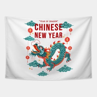 Chinese New Year Dragon: Skybound Pop Art Tee Tapestry