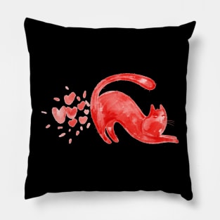 Narcissistic red cat and his lovely fart Pillow