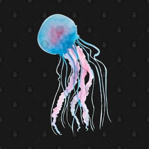 Watercolor Jellyfish by BeatrizAmazonas