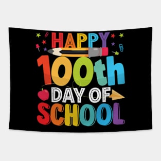 Happy 100 Days Of School Cool Teacher Student Tapestry