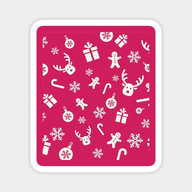 Christmas pattern Magnet by zeevana