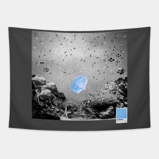 OCEAN AZUL - white full  by COLORBLIND WorldView Tapestry