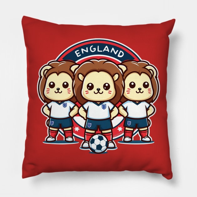 Three Lions Pillow by Sketchy