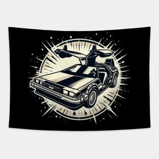 Back to the Future Delorean Tapestry