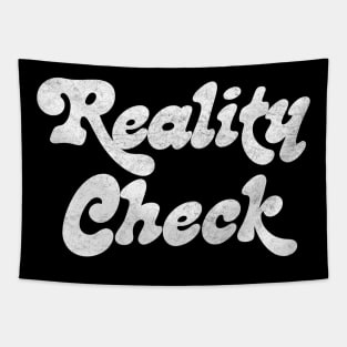 Reality Check //// Retro Style Typography Design Tapestry