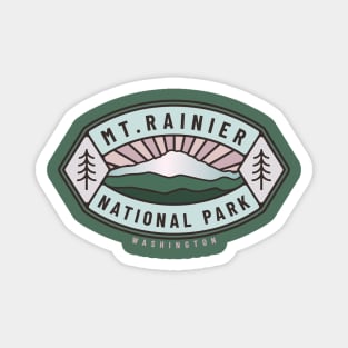 Mount Rainier National Park Logo Magnet