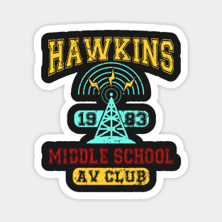 Stranger Things Tee - Hawkins AV Club 1 Magnet