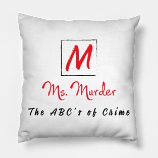 Traditional ABC's of Crime Pillow