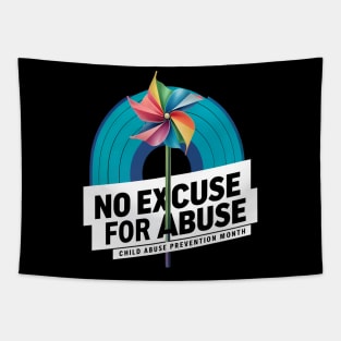 No-Excuse For Abuse Child Abuse Month Tapestry