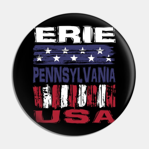 Erie Pennsylvania USA T-Shirt Pin by Nerd_art