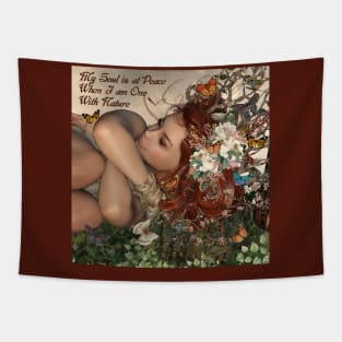 Nature Soul Woman mug,coffee mug,t-shirt,pin,tapestry,notebook,tote,phone cover,pillow Tapestry