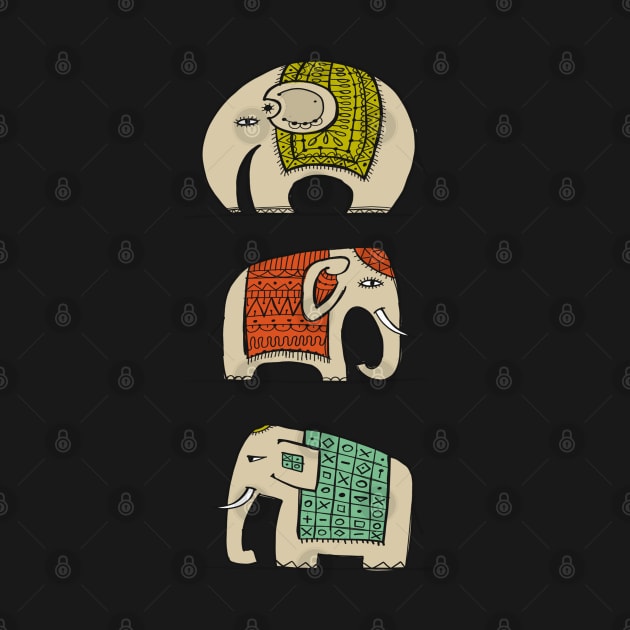 Colorful Elephants by RioDesign2020