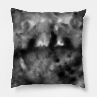 Black and White Ice Tie-Dye Pillow