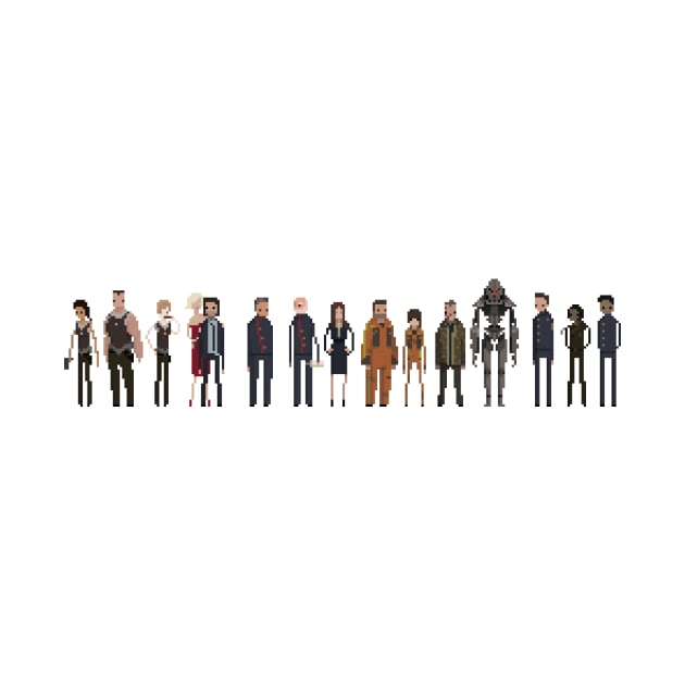 Battlestar Galactica Pixels by littlefence