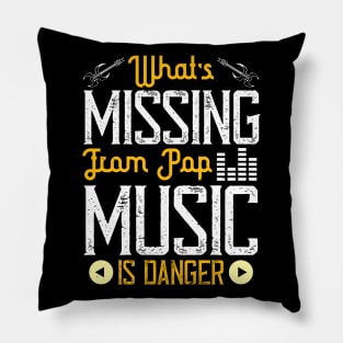 What's missing from pop music is danger Pillow