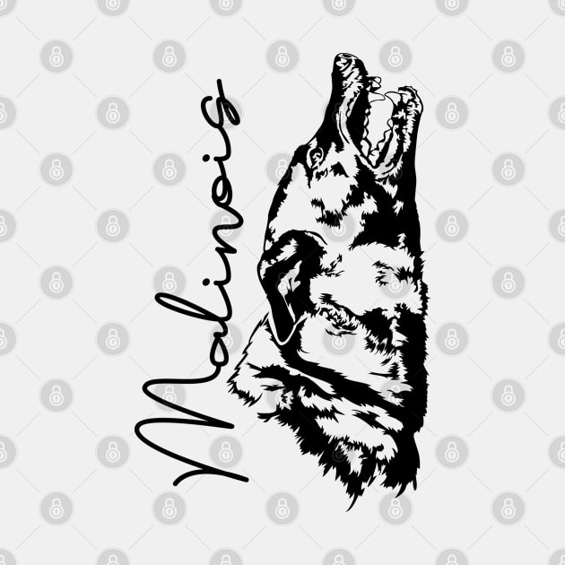 Belgian Malinois dog portrait by wilsigns