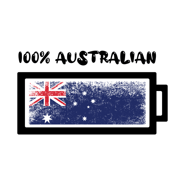 100 Percent Australian Flag by ThyShirtProject - Affiliate