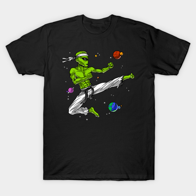 Karate Alien Alien Karate T Shirt Teepublic