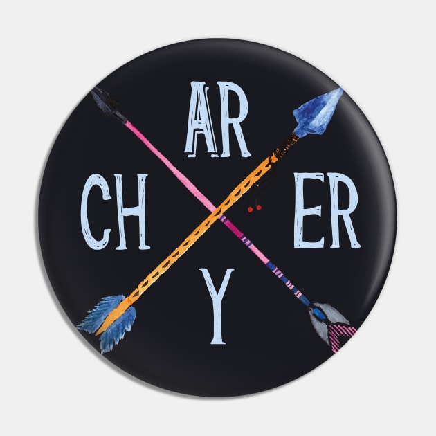 Archery Arrows Saying Pin by Foxxy Merch