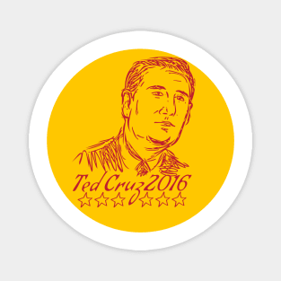 Ted Cruz 2016 Republican Drawing Magnet