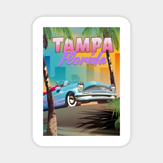 Tampa Florida Magnet by nickemporium1