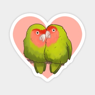 Cute love birds illustration for valentine day Magnet