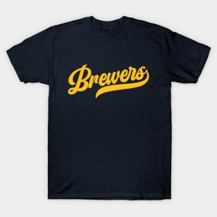 Majestic Evolution Cool Base Milwaukee Brewers Crewneck T-Shirt