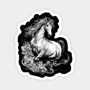 White Horse Magnet