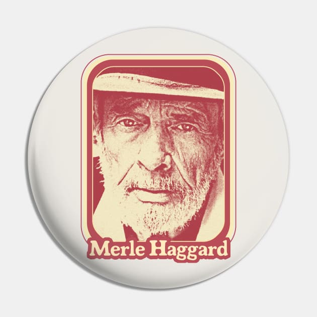 Merle Haggard // Retro Style Country Music Fan Gift Pin by DankFutura