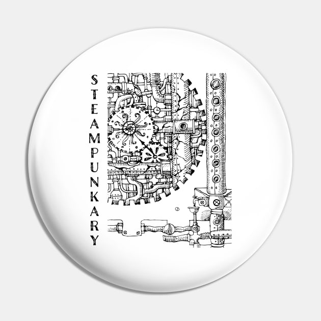 Steampunk Drawing Steampunkary Mechanical Gadget 3 Pin by CoffeeandTeas