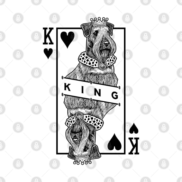 Cesky Terrier King Of Hearts Funny Dog Lover Pop Art by Grandeduc
