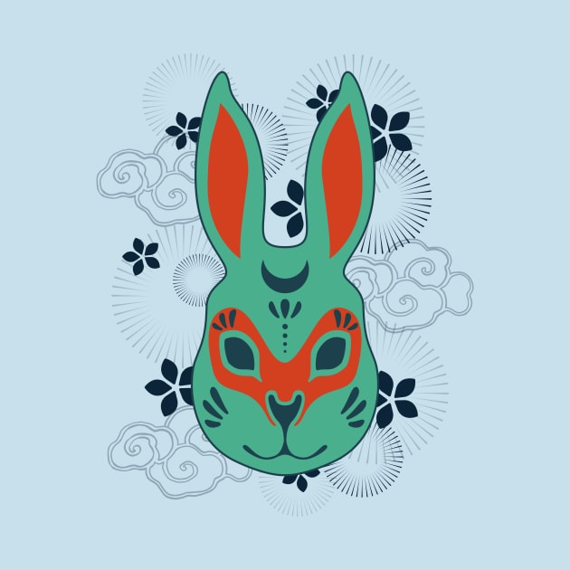 Year Of The Rabbit blue by theMstudio