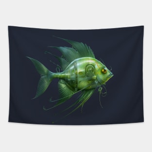 Steampunk Geen Fish Tapestry