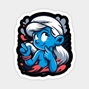 smurfette 4 Magnet