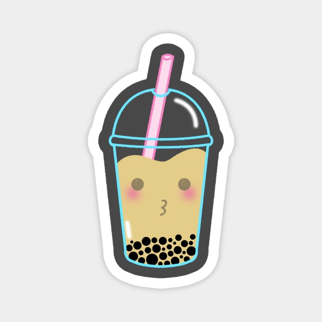 Milk tea kawaii Magnet by LosAisFen