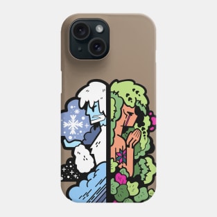 Winter and Mother Nature Phone Case