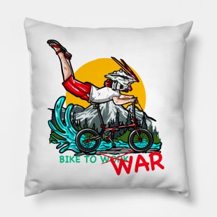 Bike To War !! Pillow