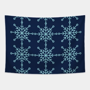 Christmas Snowflakes Tapestry